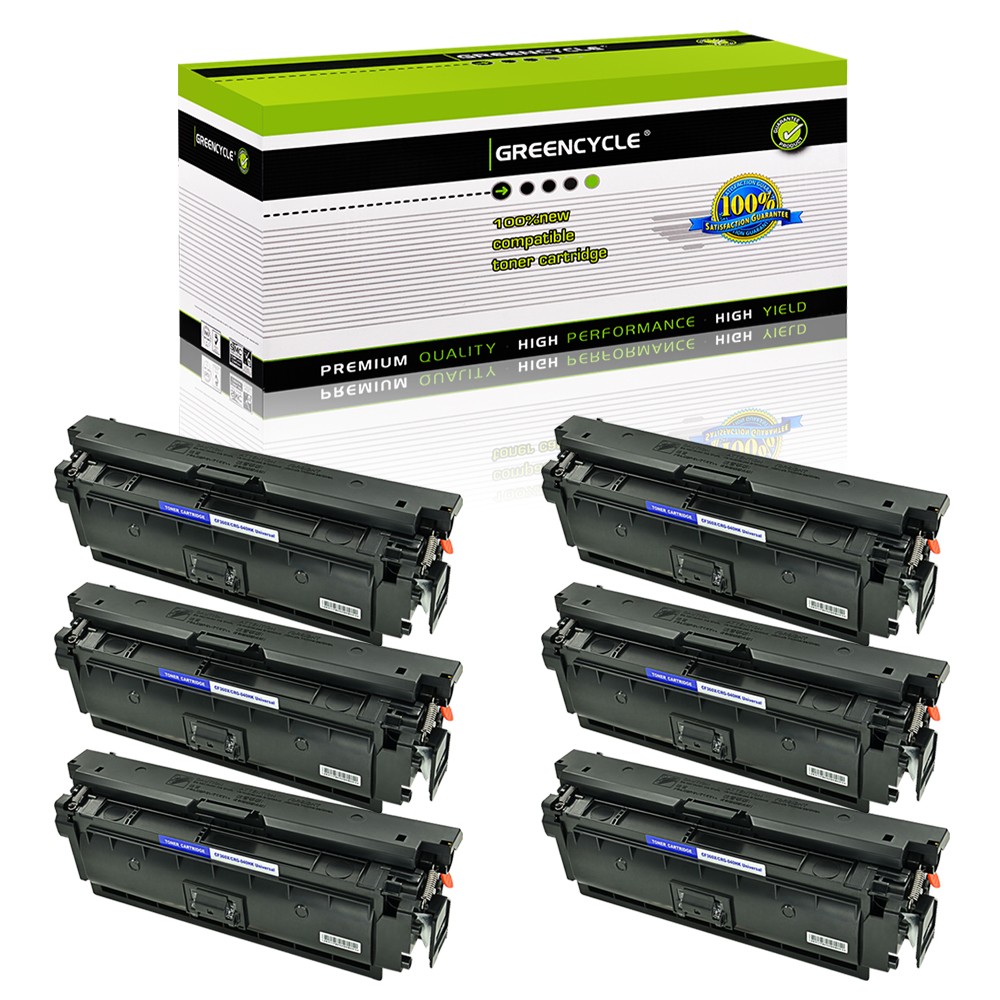 6PK High Yield CF360X Black Toner for HP 508X LaserJet M552dn M553n M553x M553dh