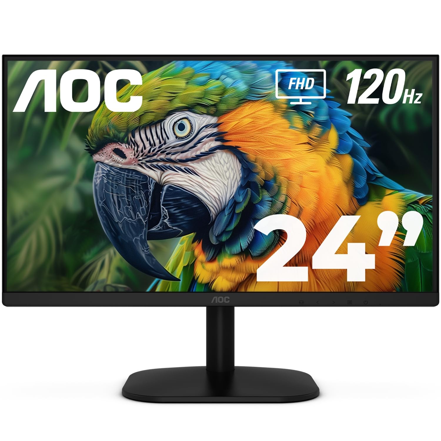 AOC 24 Inch Computer Monitor FHD 120Hz Fast IPS HDR, 24B35H3