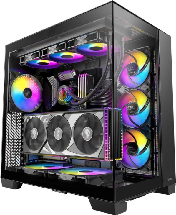 Antec 2x TQR 160mm & 1x TQ 140mm ARGB PWM Fans Included, Dual-chamber C8 ARGB