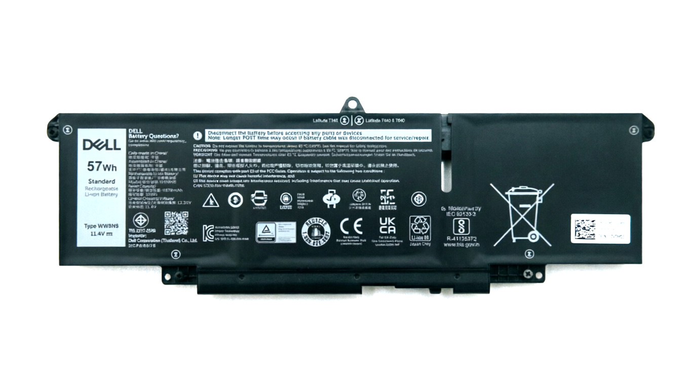 Genuine 57Wh 66DWX WW8N8 Battery for Dell Latitude 7340 7350 7440 7450 7640 7650