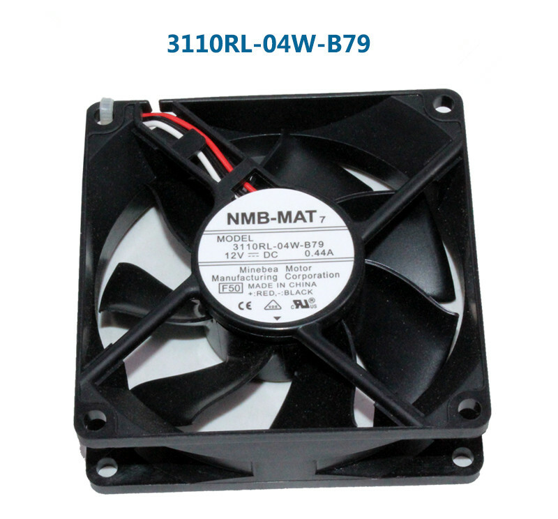 1pcs NMB 3110RL-04W-B79 8cm 8025 12V 0.44A 5.28W 3-pin double ball cooling fan