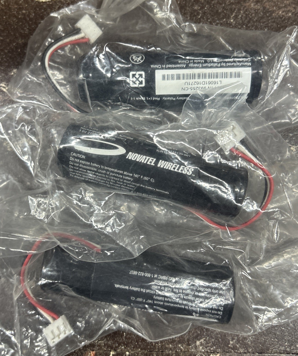 3 OEM Novatel Wireless Battery MiFi SA2100-10T-VZ - Verizon - P/N: 40115130-001