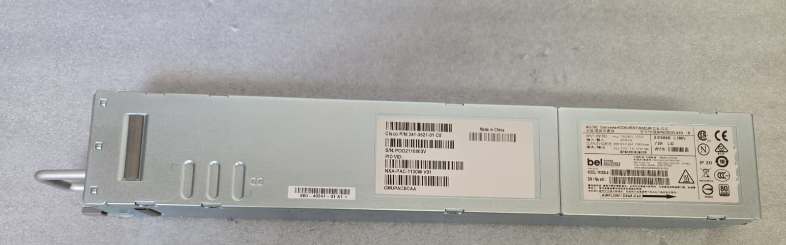 Cisco ARTESYN NXA-PAC-1100W 341-0521-01 1100W Switching Power Supply TESTED USA