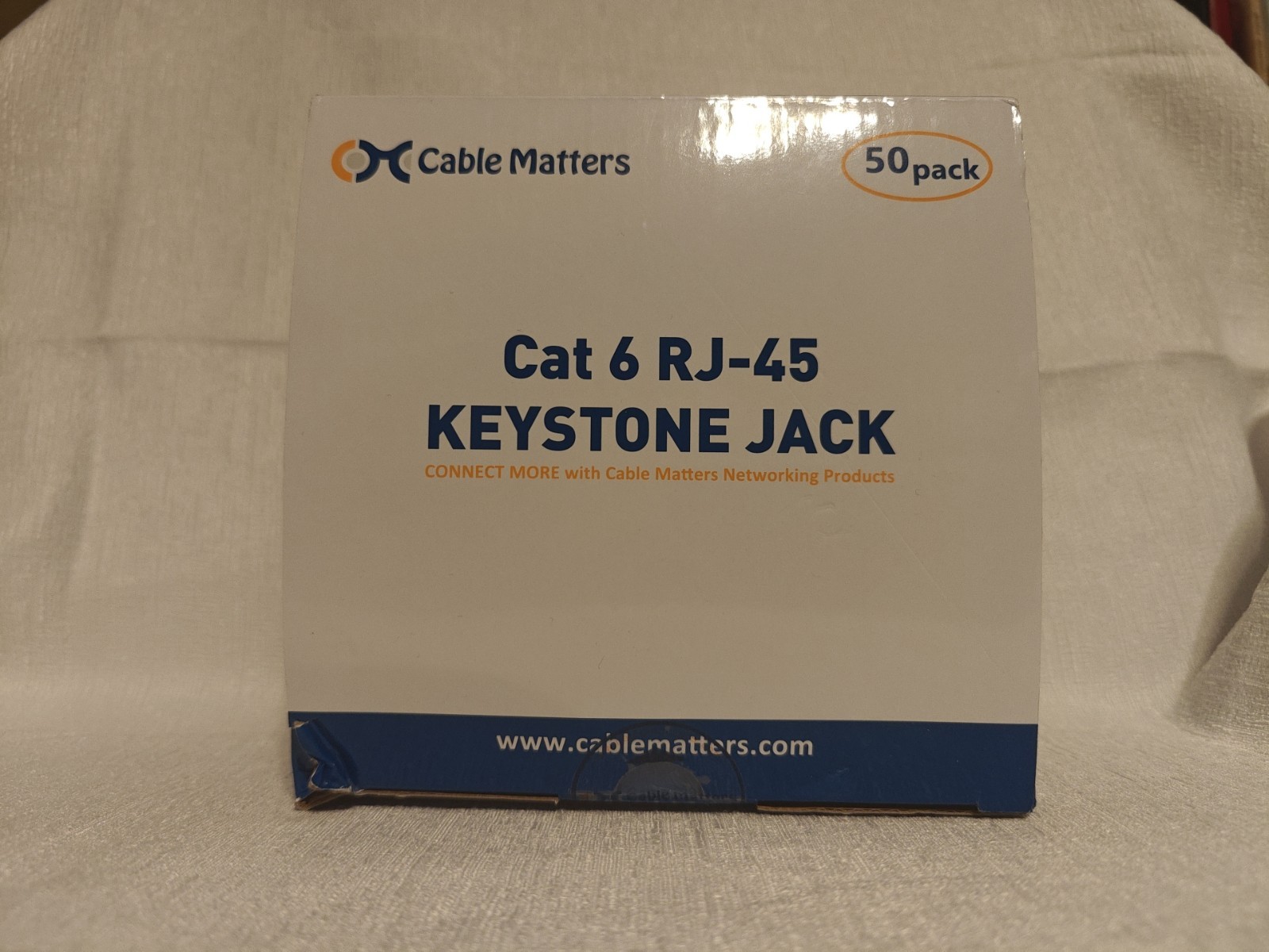 Cable Matters Cat 6 RJ-45 Keystone Jack 50 Pack