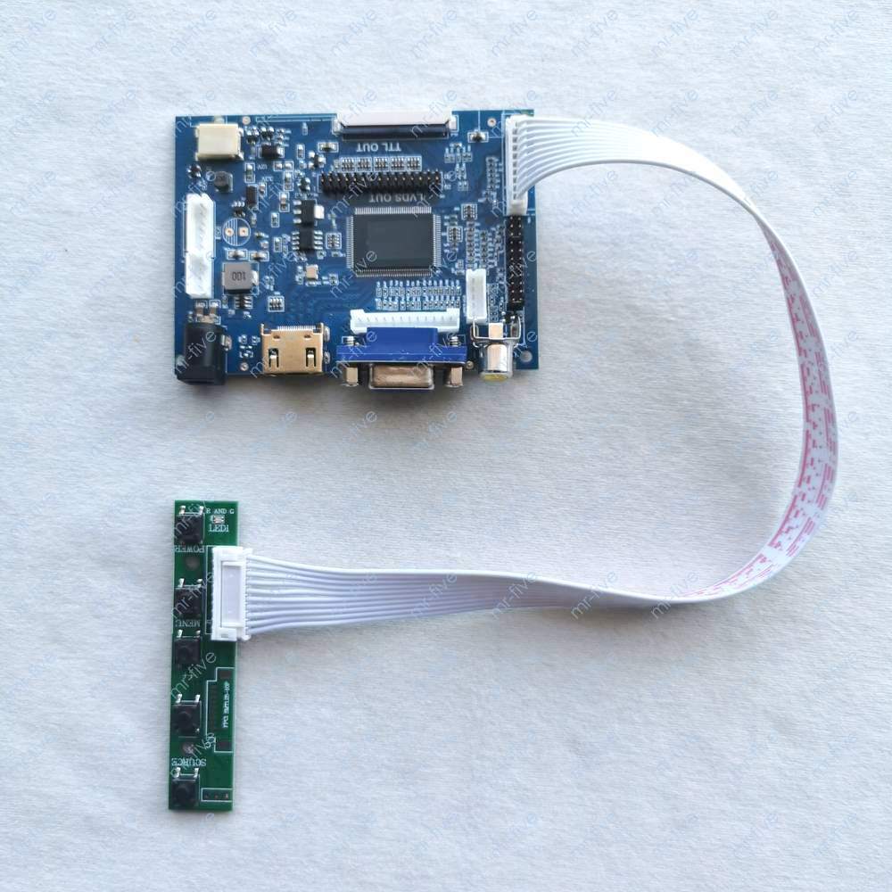 Fit 800*480 Display Screen TTL 50 Pin 1ch 6-bit HDMI+VGA+AV Controller Board Kit