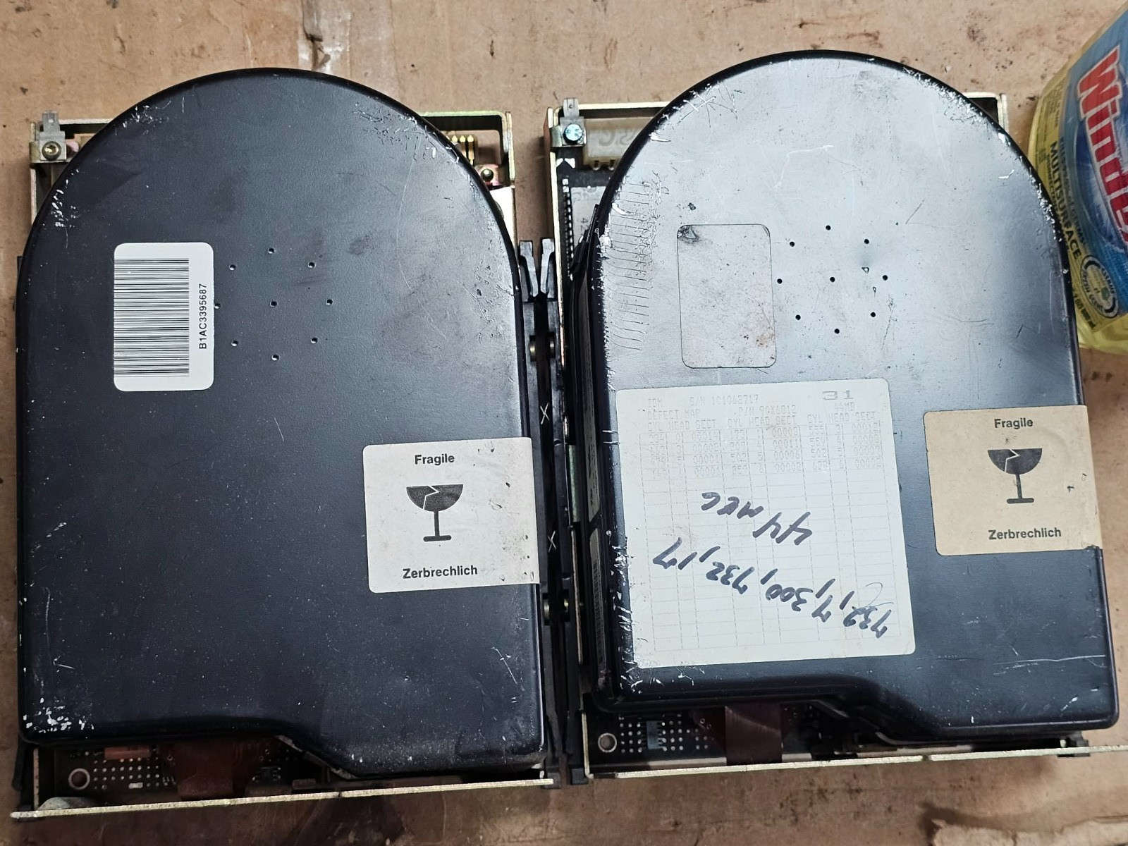 Rare Vintage IBM 0665 0667 44MB 73MB MFM ESDI 5.25" Full Height Hard Drive Pair