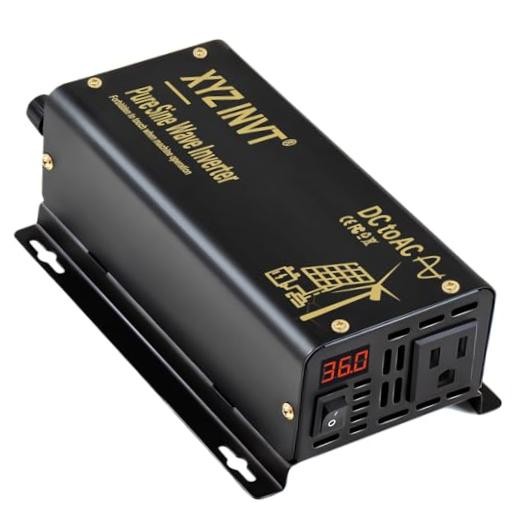 Pure Sine Wave Inverter DC 36V to AC 110V 120V Power Converter 600W Peak 300W