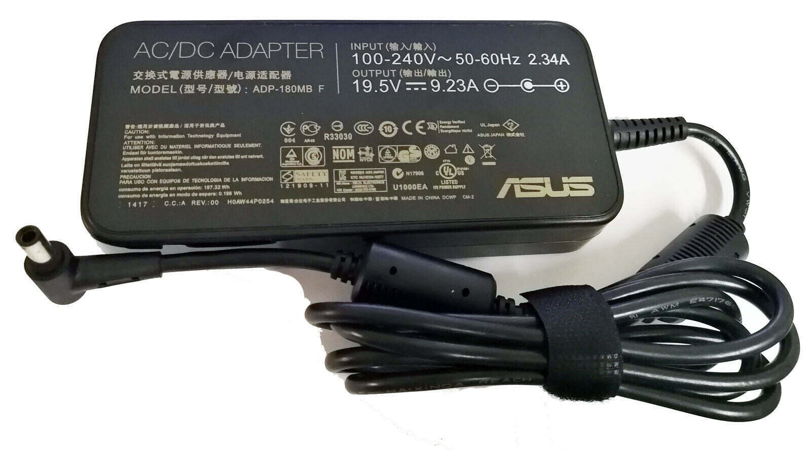 6mm*3.7mm 19.5V 9.23A 180W ADP-180MB F A17-180P1A Asus charger adapter ORIGINAL