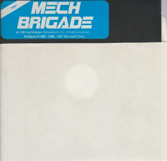 Mech Brigade DOS FLOPPY platoon tactical warfare battle Cold War simulation game