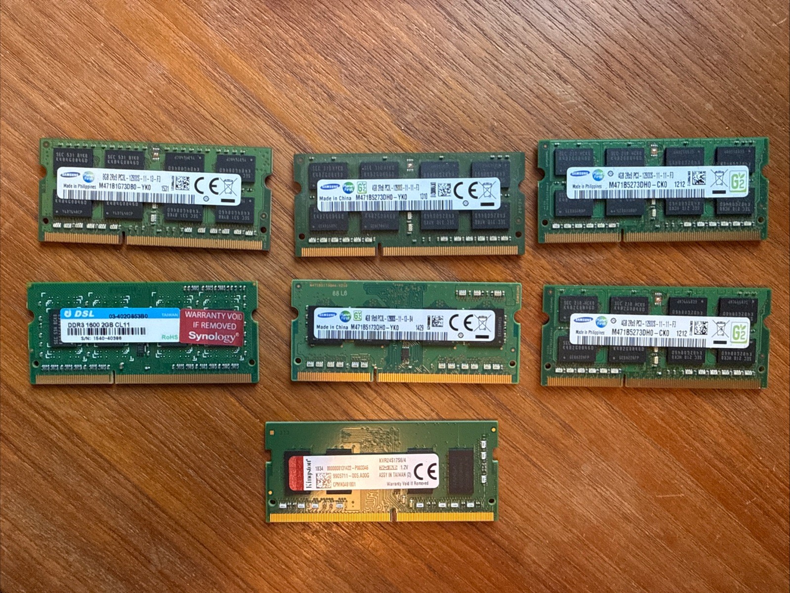Lot of RAM -- DDR4 1x4gb & DDR3 4x4gb, 1x8gb, 1x2gb