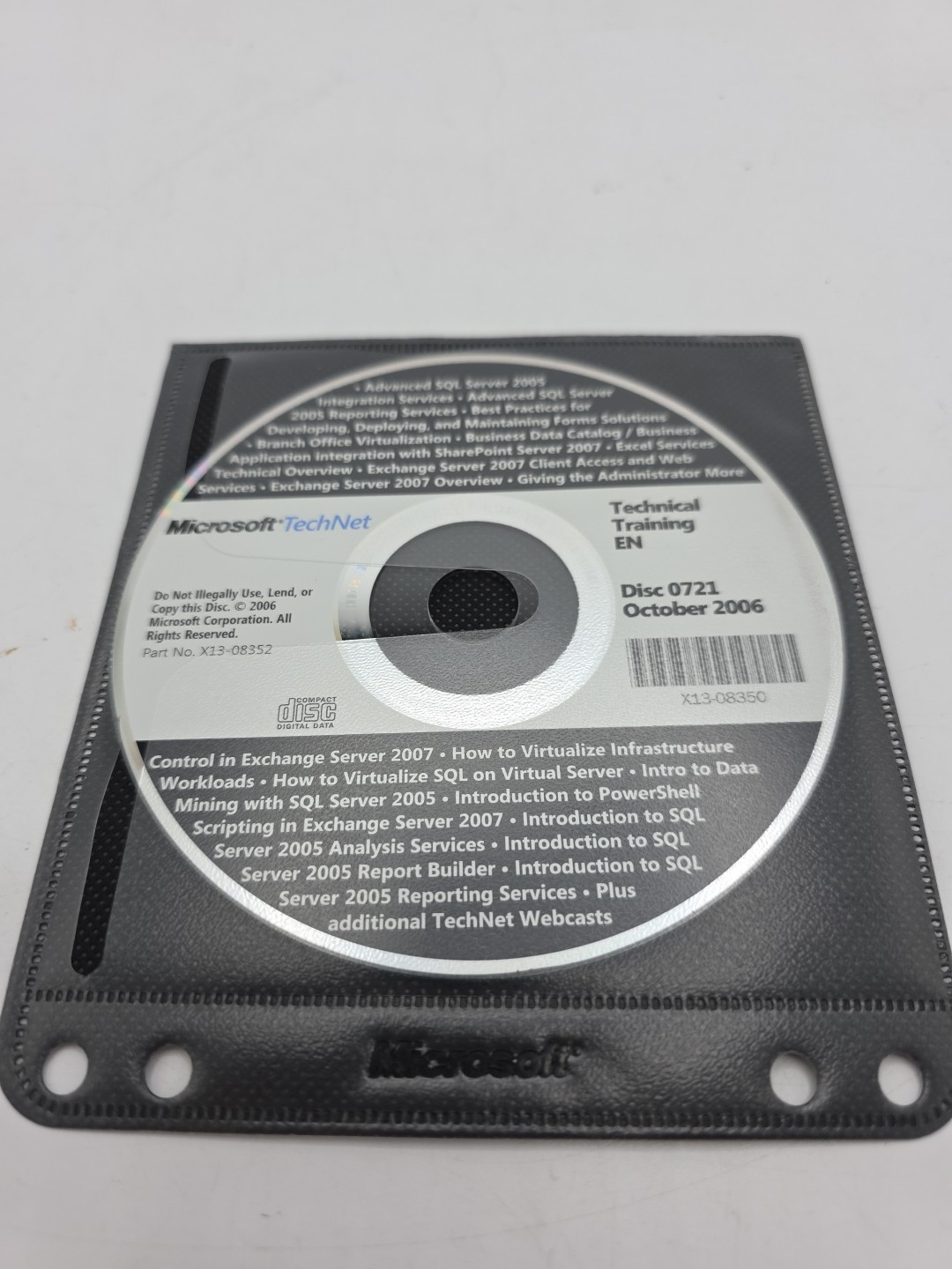 MICROSOFT-TechNeT October 2006 Technical Training EN disc 0721