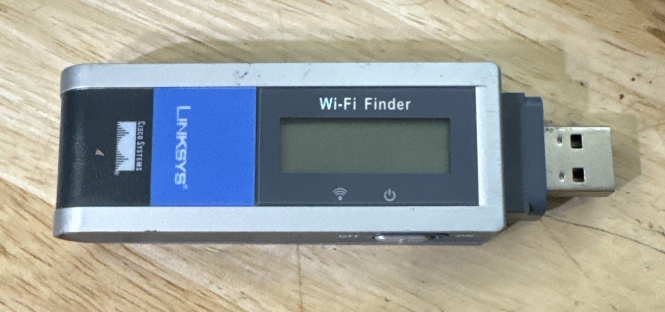 LINKSYS WIRELESS - G  USB NETWORK ADAPTER  w WI-FI FINDER WUSBF54G
