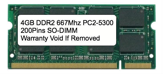 4GB DDR2 667 MHz PC2-5300 Sodimm Memory for IBM Lenovo HP Dell Laptop Apple