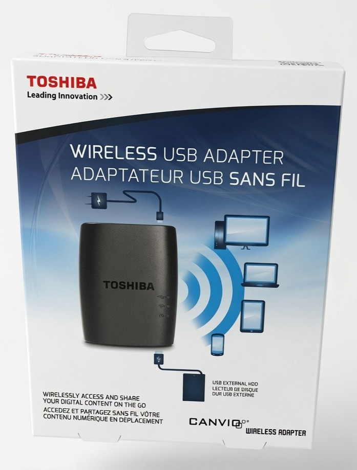 Genuine Toshiba Canvio Wireless Adapter for External Hard Drives HDWW100XKWF1
