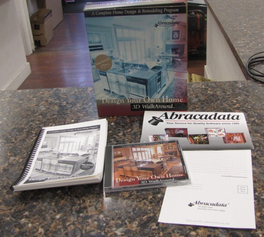 Vintage Design Your Own Home 3D Walkaround for Macintosh Computer by Abracadata