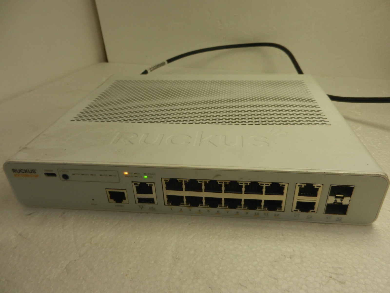 Ruckus ICX7150-C12P-2X10GR 12-Port Managed Compact Switch