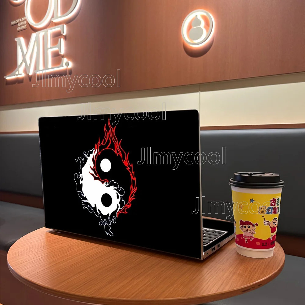 2Pieces Vinyl Gossip Mysterious East Laptop Sticker Self-adhesive Case for HP 