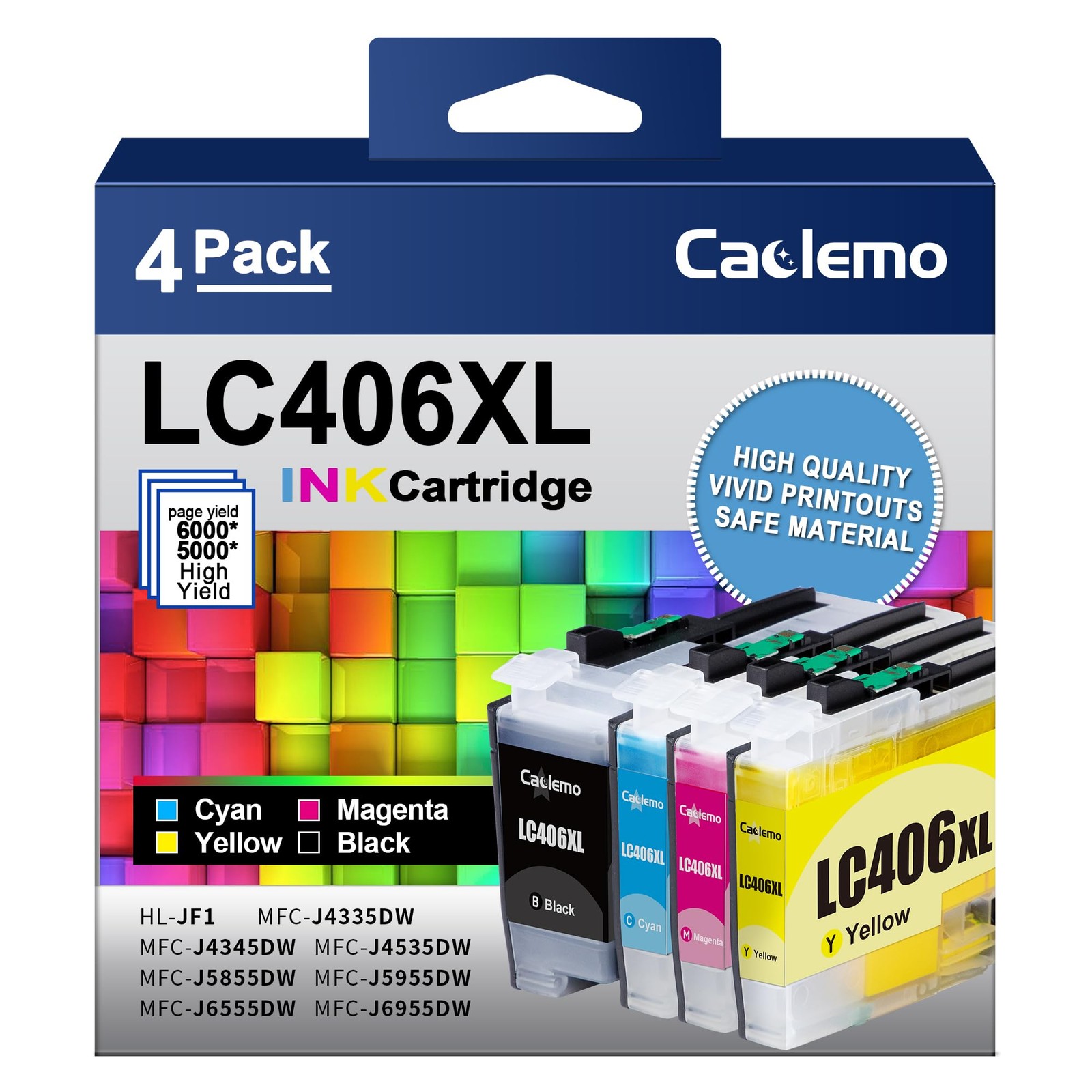 LC406XL Ink Cartridges for Brother Printer for LC406XL LC406 LC 406XL for