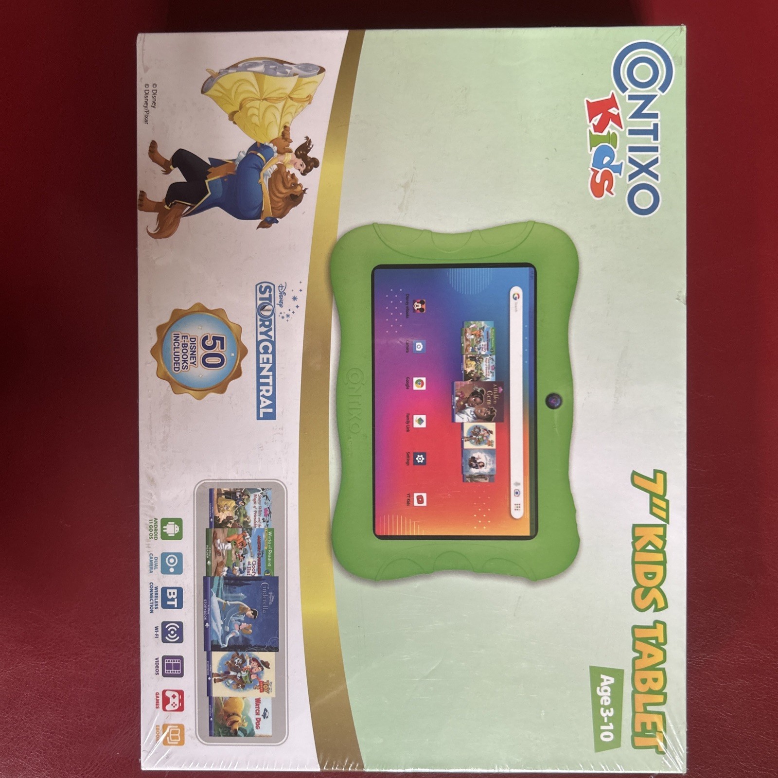 SEALED Contixo 7-inch Kids Tablet 32GB pre-loaded Disney Story Central 