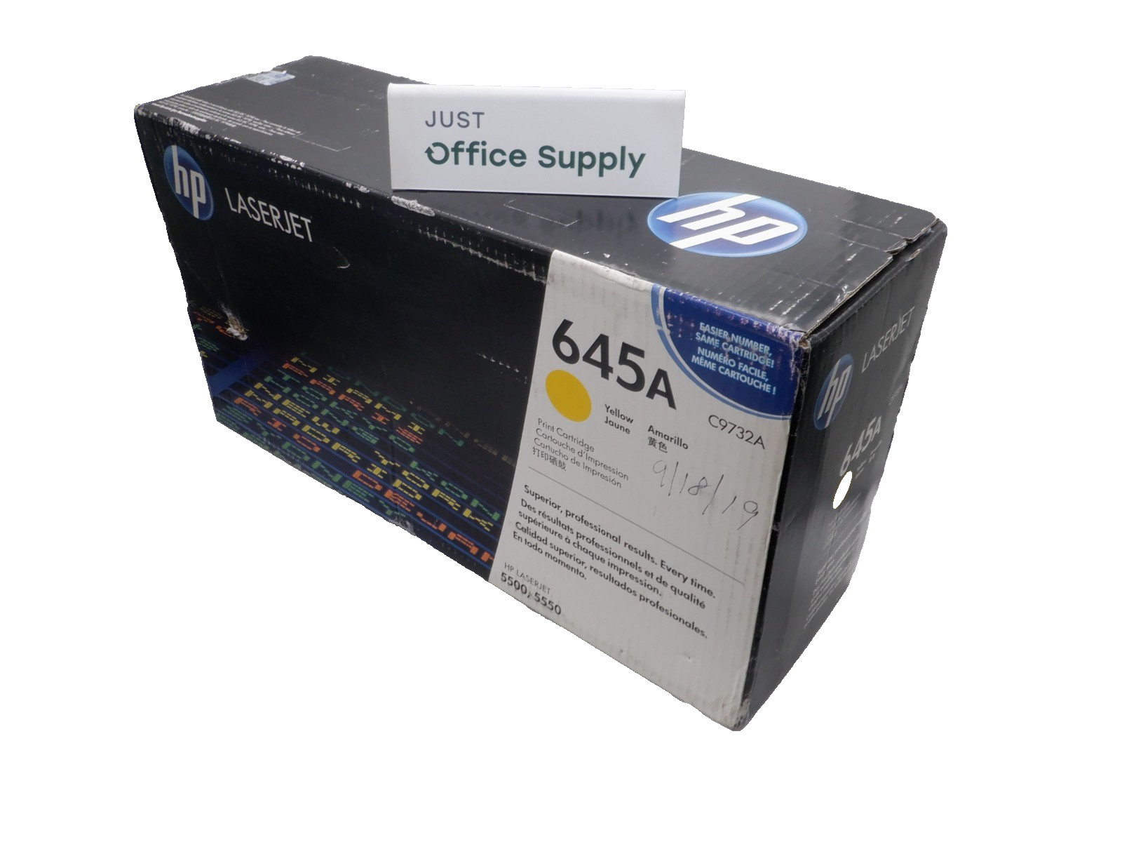 Genuine HP 645A Yellow C9732A Print Toner Cartridge  D