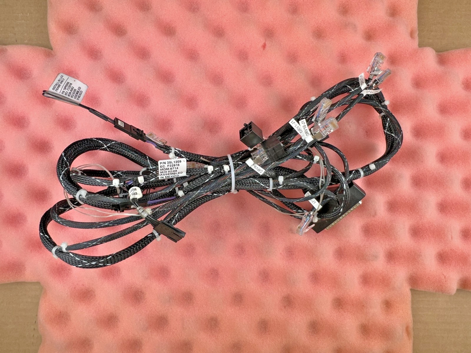 IBM 35L1209 + 18P9866 Cable Bundle EPO Library 3584 TS3500/TS4500