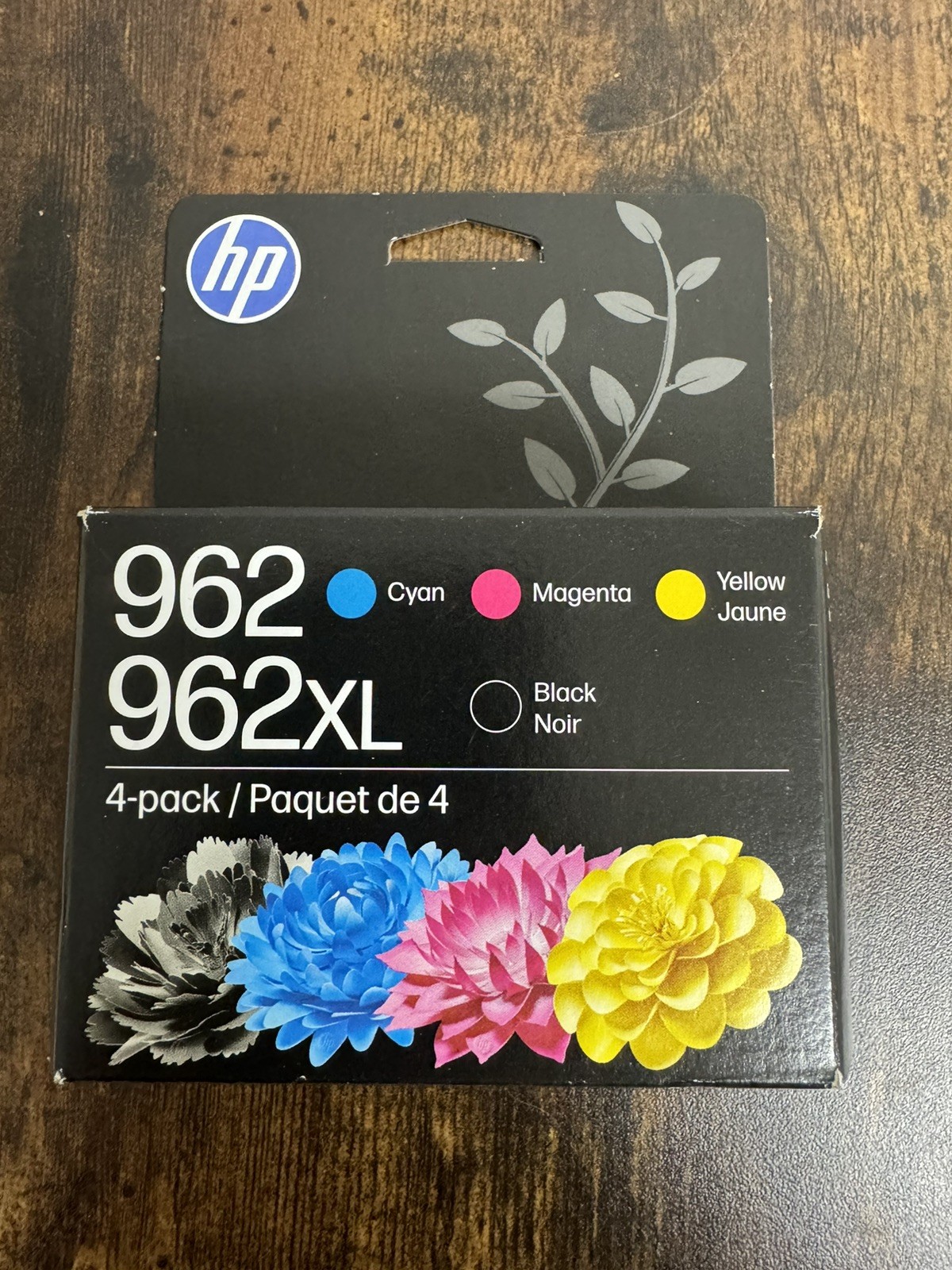 NEW Genuine HP 962XL Black & 962 Cyan Magenta Yellow Ink 4 Pack Exp 2028+