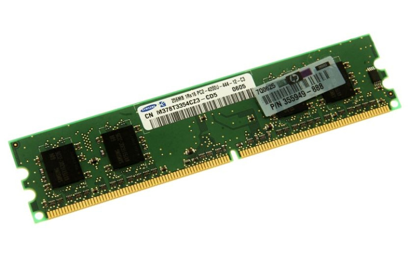 355949-888 - 256MB Memory Module, PC2-4200, DDR2-533MHZ 