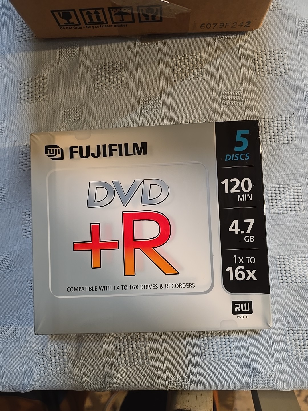 Fujifilm Case 10 Packs DVD+R 5 Pack each 16X 120Min Blank Storage Media 4.7GB 