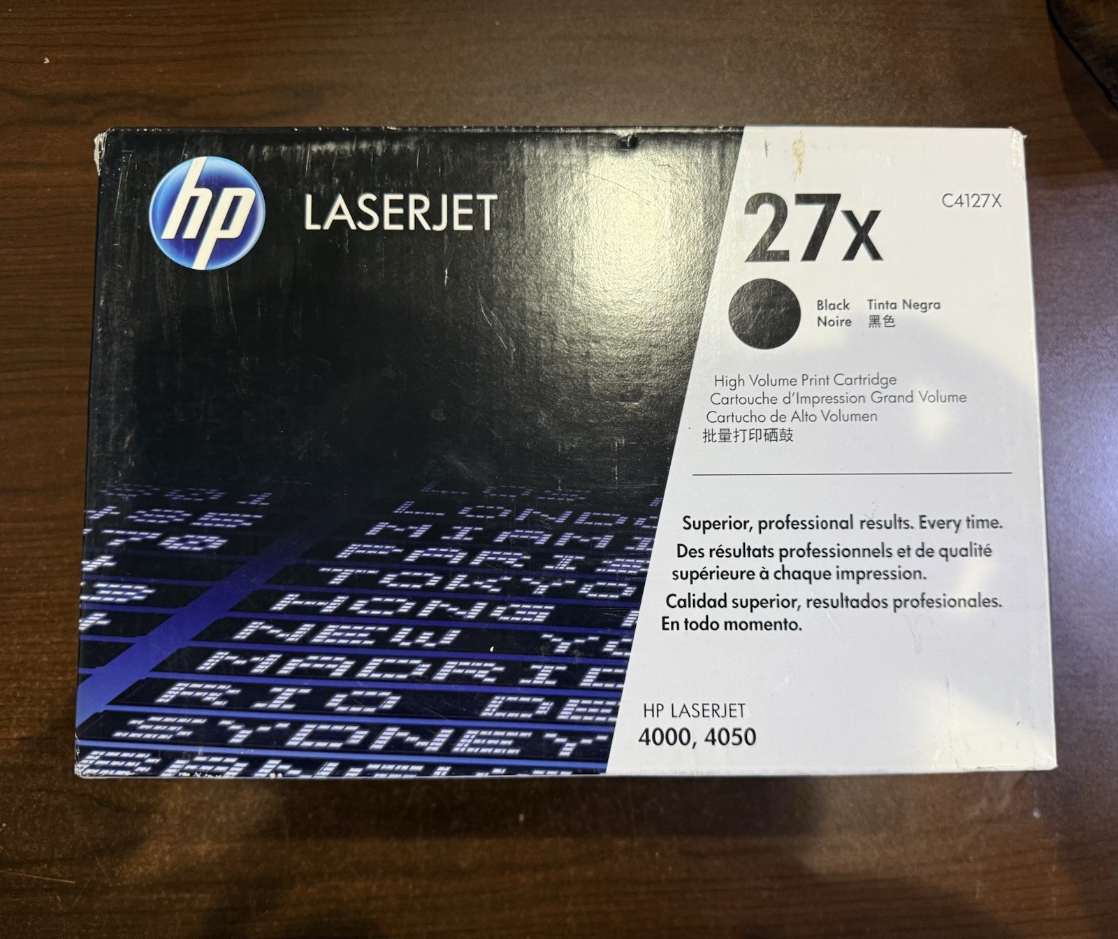 HP LASERJET 27X C4127X HIGH VOLUME PRINT BLACK TONER CARTRIDGE- (NEW-SEALED BOX)