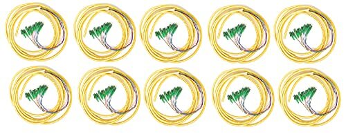 12 Strand Singlemode LC APC Fiber Pigtail 3M 10 Pack for Splice Fiber Optic