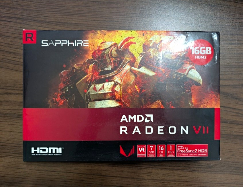 Rare: SAPPHIRE AMD Radeon VII 16GB HBM2 PCIe x16 HDMI/DP FreeSync VR Ready