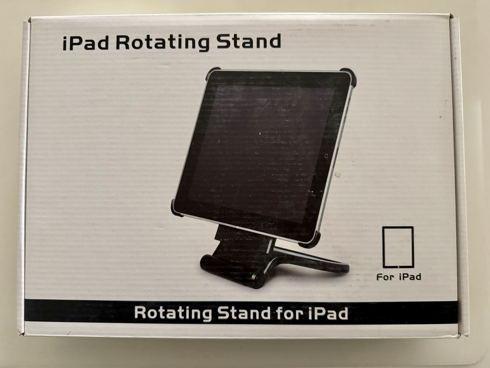 USED Merkury Innovations M-IP3RS10 black rotating stand for ORIGINAL iPad only