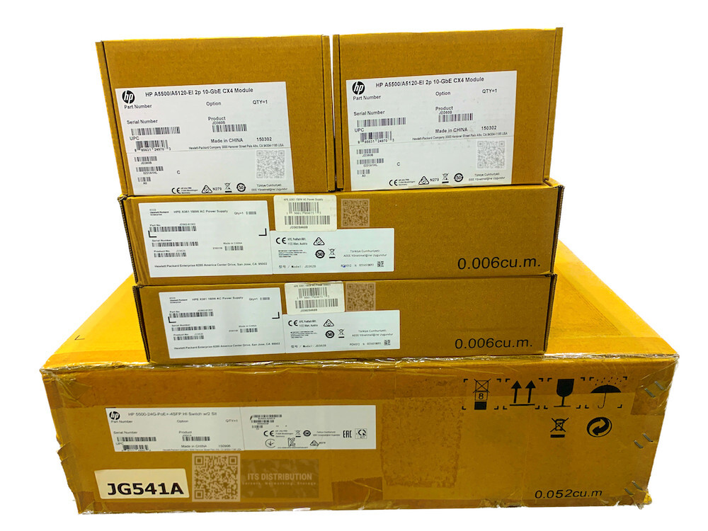 JG541A I DUAL POWER + MODULES HP 5500-24G-PoE+-4SFP HI Switch 2 Interface Slots
