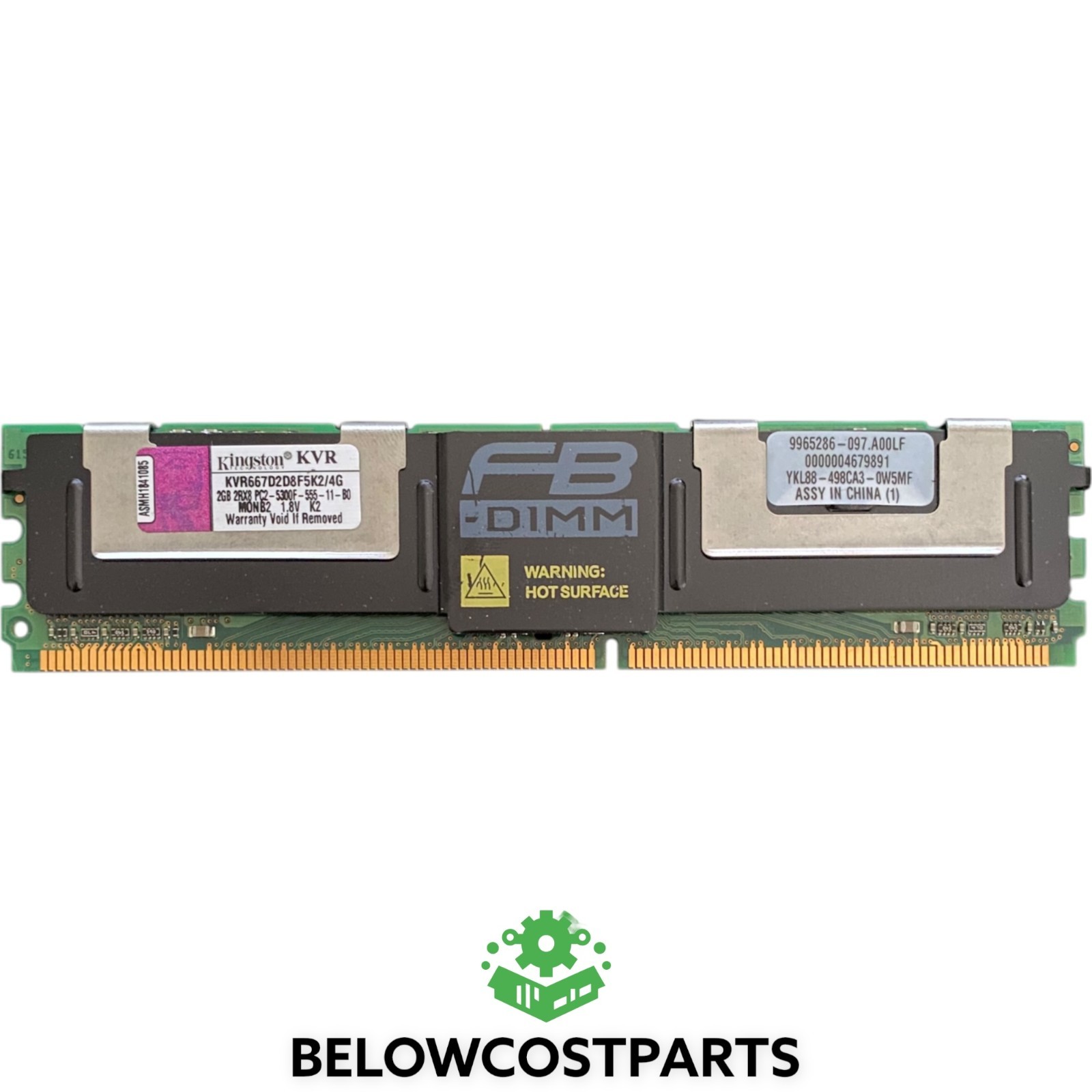 Kingston KVR667D2D8F5K2/4G 2GB DDR2 667MHz PC2-5300F ECC FB-DIMM Server RAM 💻⚙️