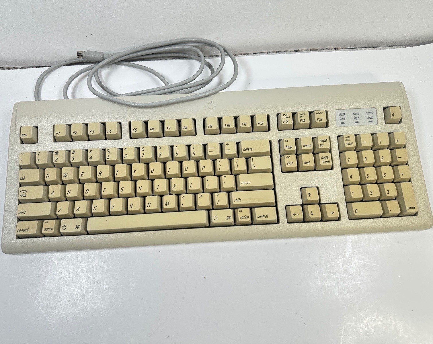 VTG 1994 AppleDesign Keyboard M2980 Wired Macintosh Apple Computer 18”