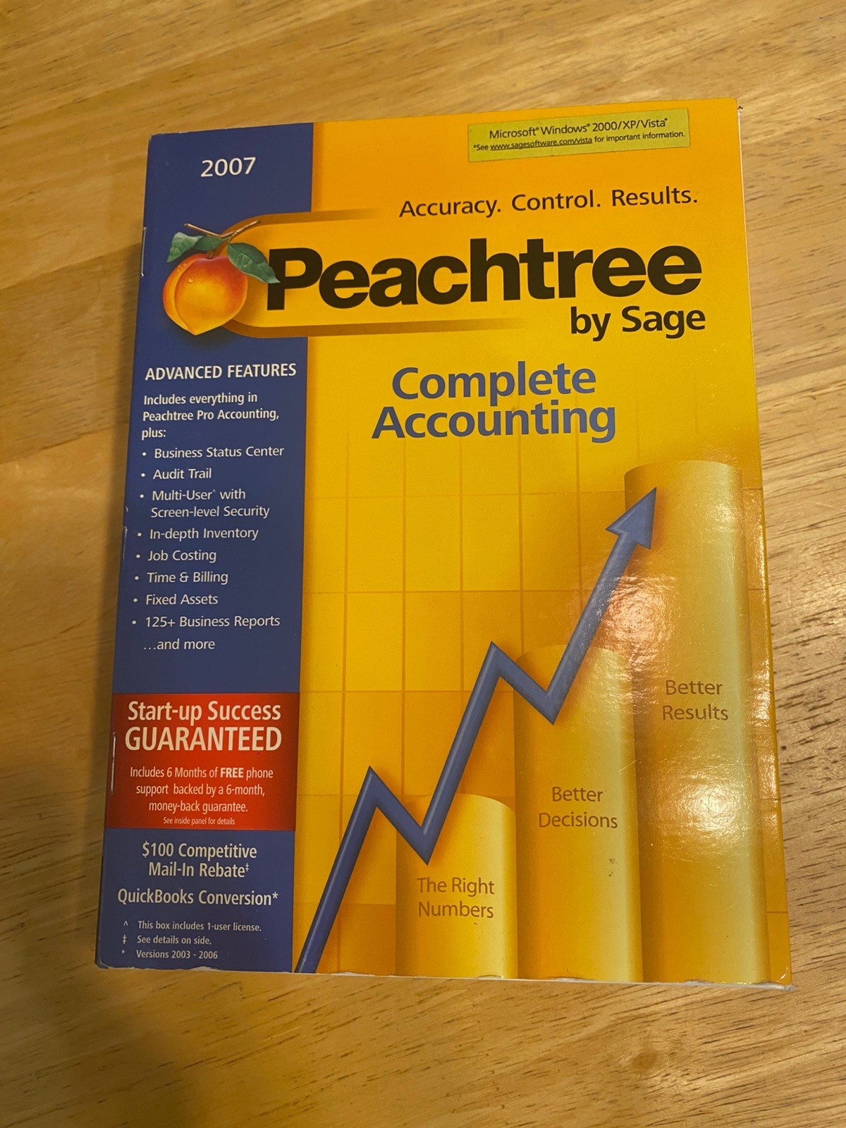 Peachtree Complete Accounting 2007 Sage Sealed Education Version PC