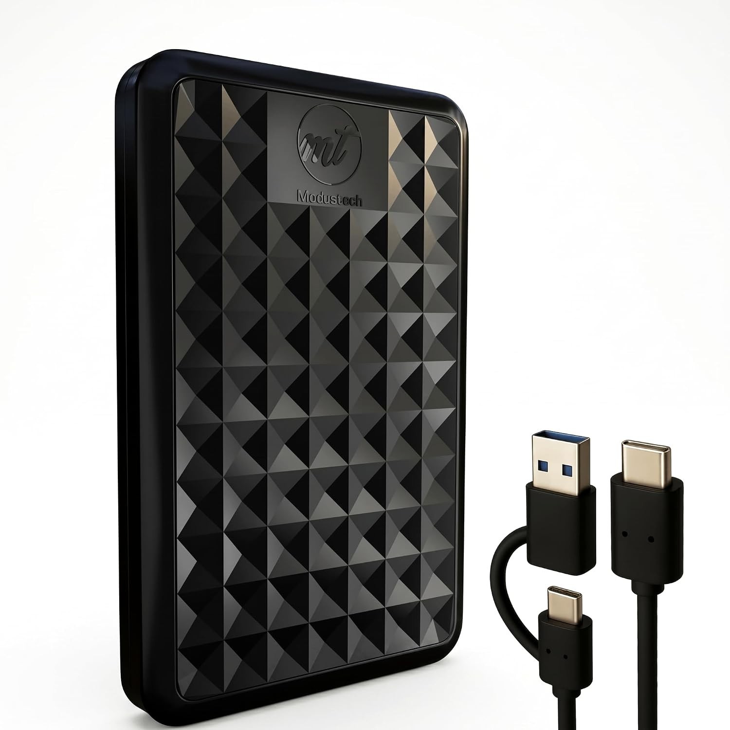 Facet 1TB External Hard Drive Portable USB-C/USB 3.1 Plug & Play Ultra- Slim ...