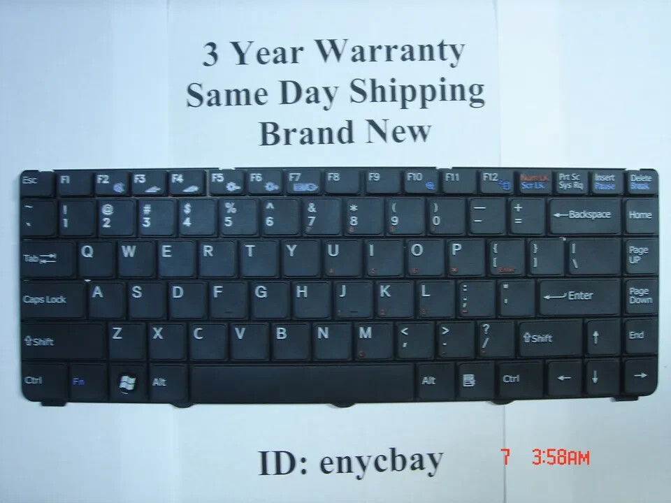 SONY VAIO VGN-NS110E VGN-NS110E/L VGN-NS110E/S VGN-NS115N BLACK LAPTOP KEYBOARD