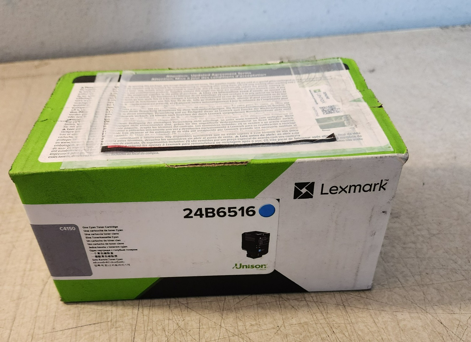 Lexmark 24B6516 Cyan Toner Cartridge C4150 Genuine New Without Box