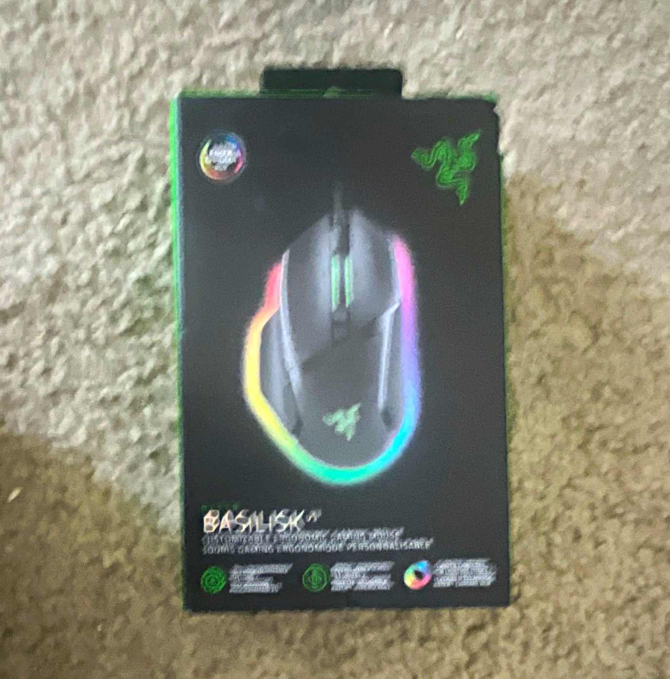 Razer Basilisk V3 Optical RGB Lighting Gaming Mouse - Black