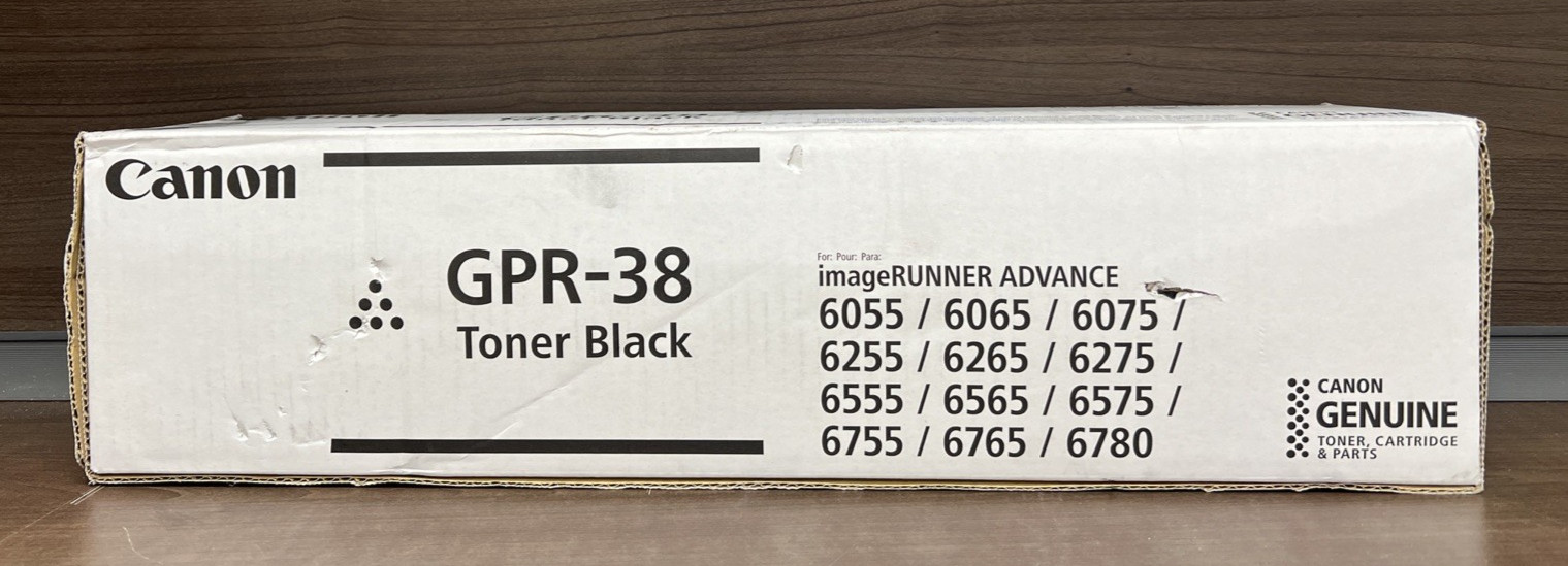 Canon 3766B003 GPR-38 Genuine Black Toner Cartridge OEM