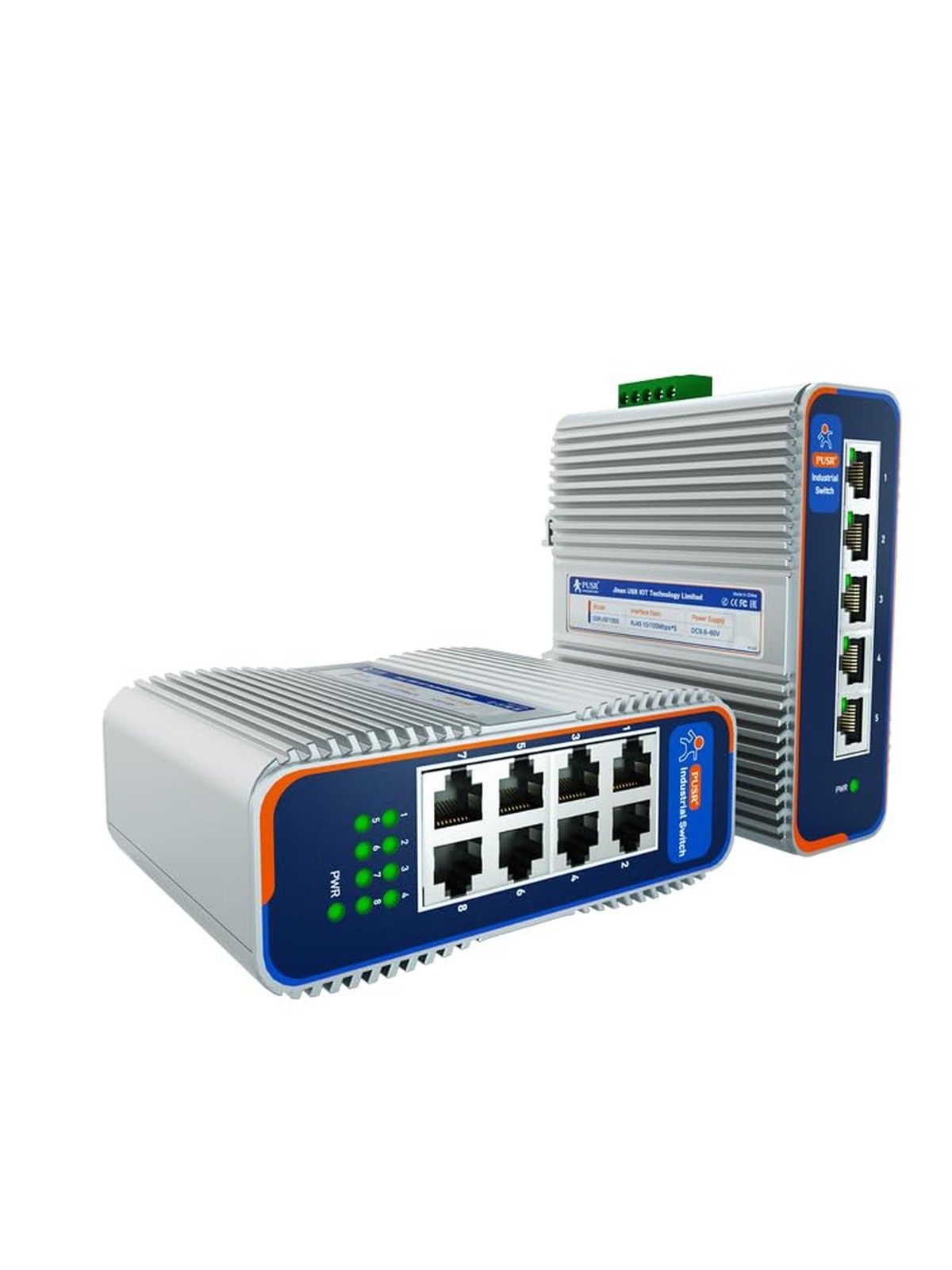 5 Ports with 10/100/1000Mbps Gigabit Industrial Ethernet Switch -40°C~85