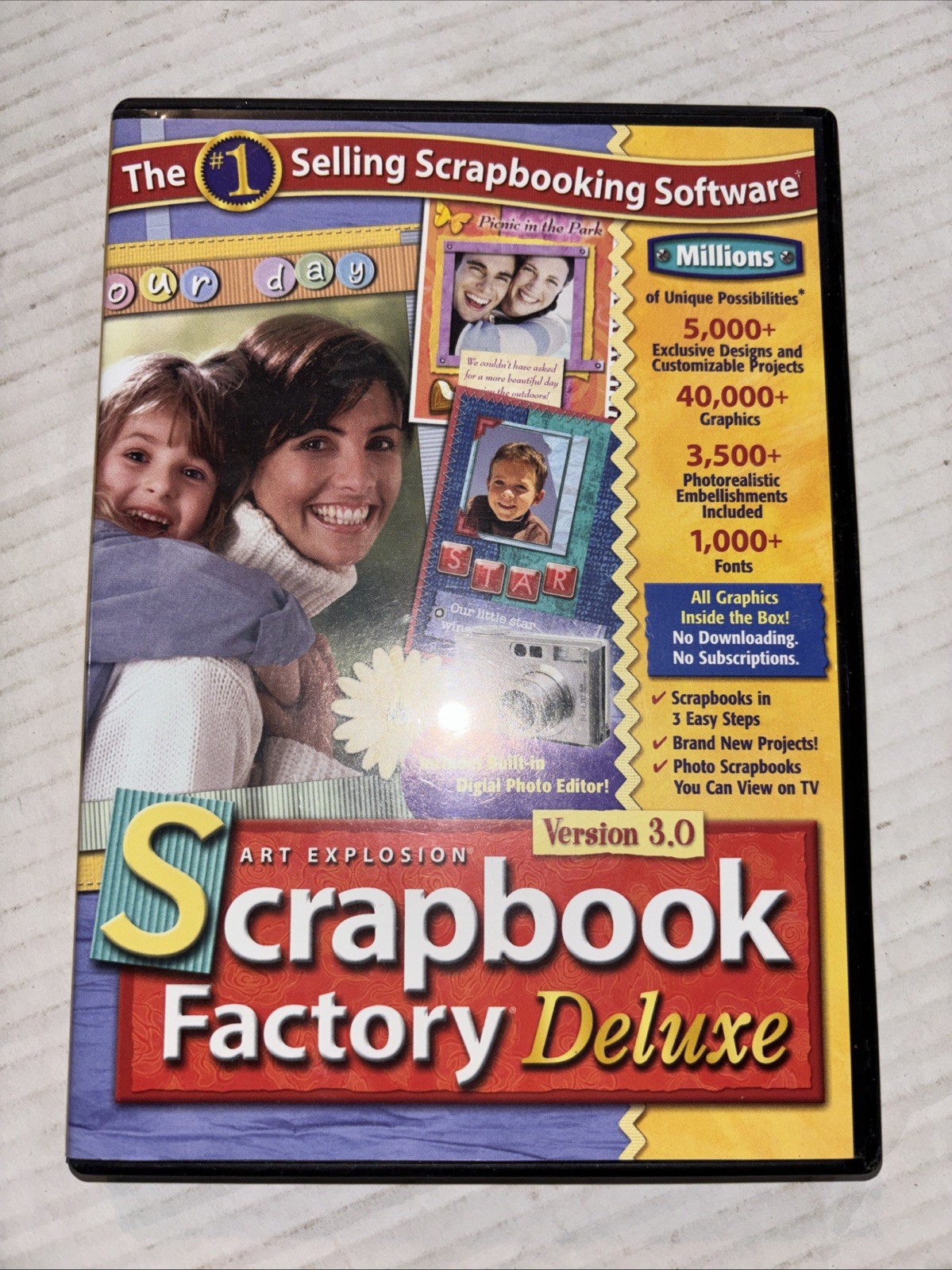 Scrapbook Factory Deluxe Version 3.0 for Windows Big Box Version