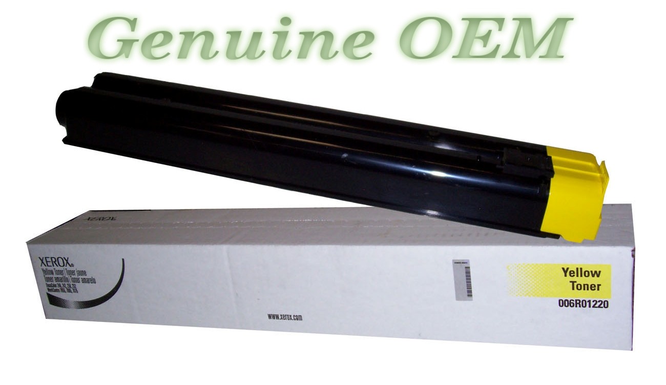 006R01220/6R1220 Original OEM Xerox Toner Cartridge, Yellow Genuine Sealed