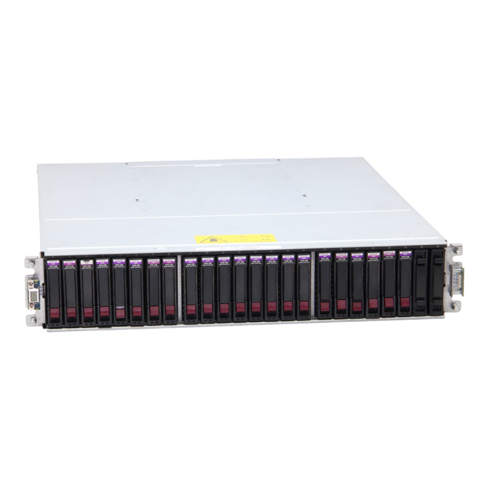HP StorageWorks P2000 AP836B Fibre Channel Mini-SAS Red. PSU 24x SFF Disk Array
