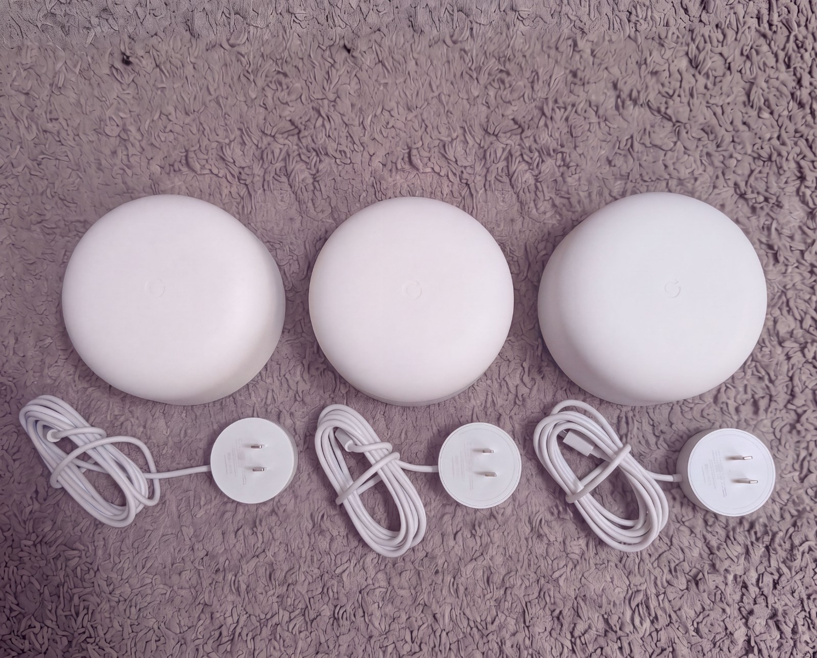 Google Nest Wifi Mesh System 3-Pack - Three H2D Routers AC220 - Tested & Working
