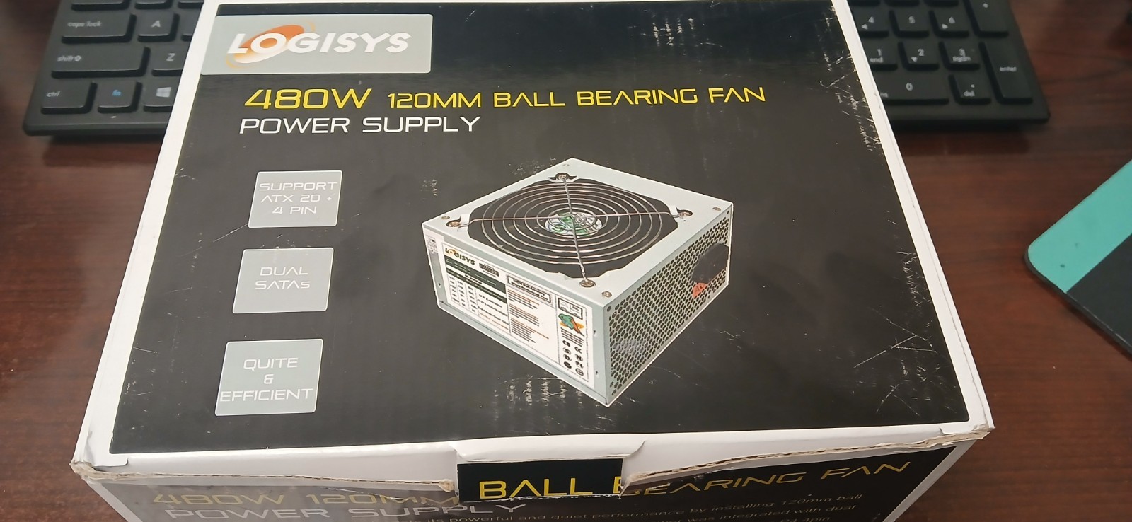 LOGISYS 480W 120MM Ball Bearing Fan 