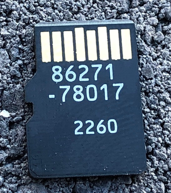 2020 2021 2022 OEM Genuine Lexus USA Models Navigation Micro SD Card 86271-78017