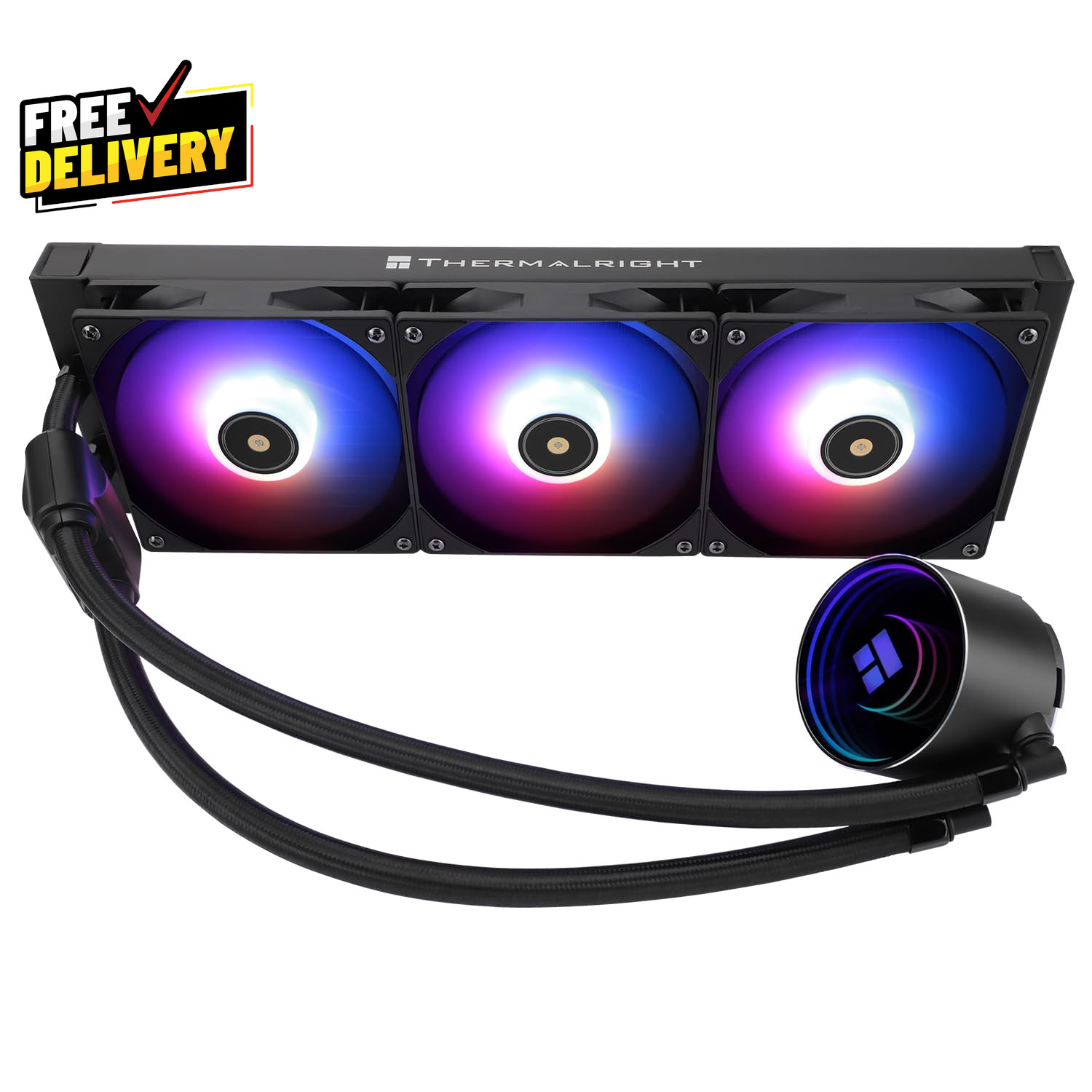 Frozen Notte 360 Black ARGB V2 Water Cooling CPU Cooler 360 Black CPU Cooler S..