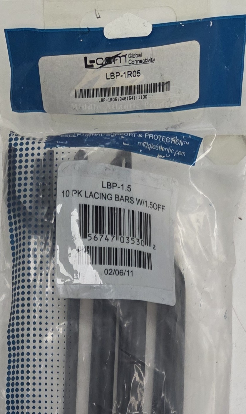 Middle Atlantic Products LBP-1R05 LBP-1.5 Bracket 10 Pack 19in Rack